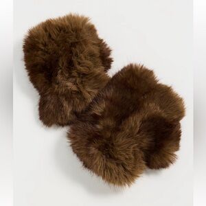 Apparis Ariel faux mink fingerless